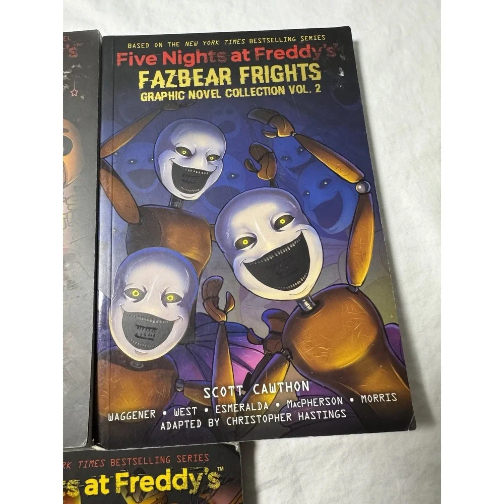 Lot of 3 Five Nights at Freddy's Graphic Novels Silver Eyes Fourth Closet FNAF
